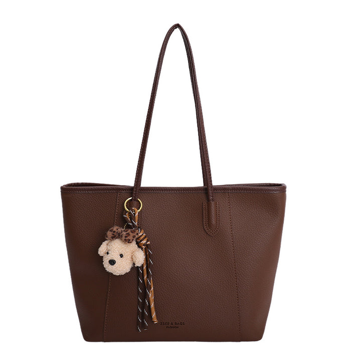 Damen Shopper-Tasche mit verspieltem Tieranhänger Nord Taschen