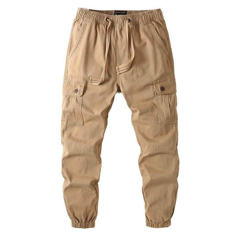 Herren Cargo-Joggerhose im Utility-Stil mit Tunnelzug, Knieverstärkung und elastischen Bündchen Nord Taschen