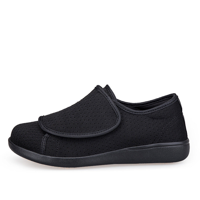 Herren nan orthopädischer Pantoffel mit verstellbarem Klettverschluss, atmungsaktivem Mesh und stoßdämpfender Schaumstoffsohle