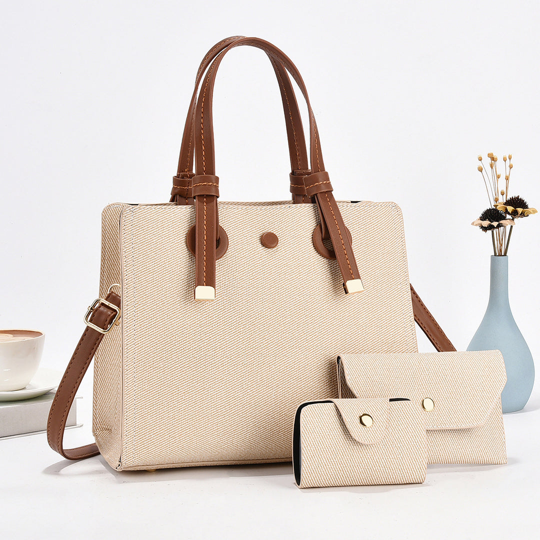 Damen modische Shopper-Tasche mit zusammenpassendem Mini-Portemonnaie von Nord Taschen