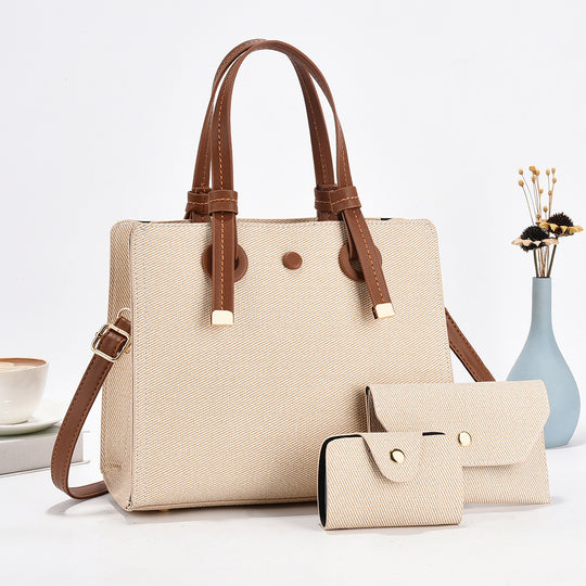 Damen modische Shopper-Tasche mit zusammenpassendem Mini-Portemonnaie von Nord Taschen