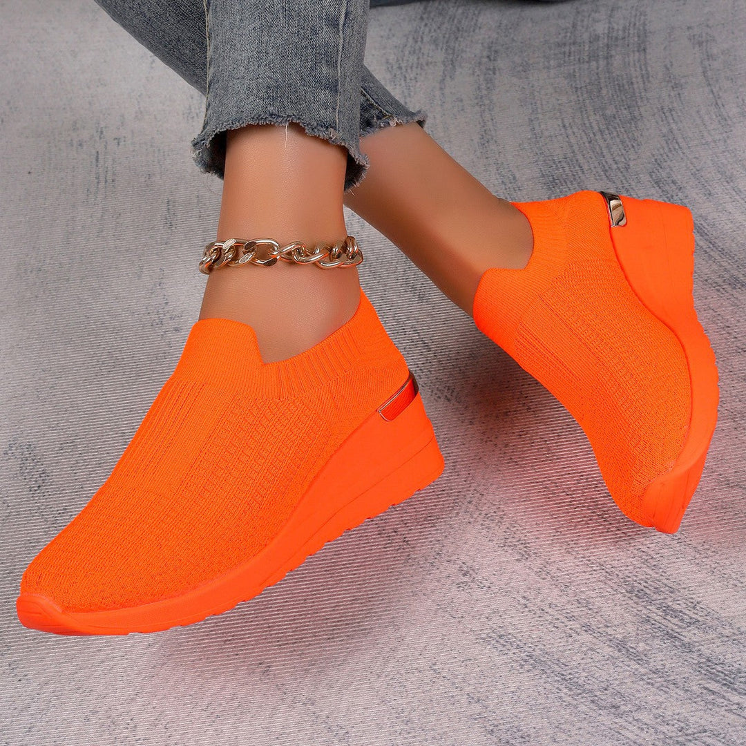 Damen bequeme Sneakers im Leopardenmuster