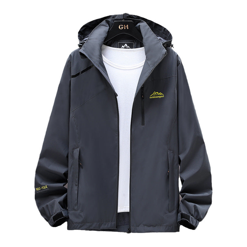 Damen Leichte Wasserabweisende Outdoorjacke mit Kapuze, Brustreißverschluss und verstellbaren Bündchen Nord Taschen
