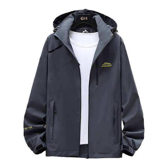 Damen Leichte Wasserabweisende Outdoorjacke mit Kapuze, Brustreißverschluss und verstellbaren Bündchen Nord Taschen