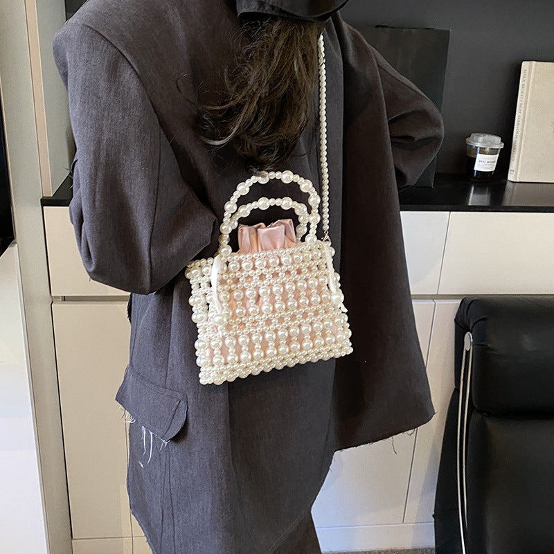 Damen Perlenhandtasche mit modischem Design Nord Taschen