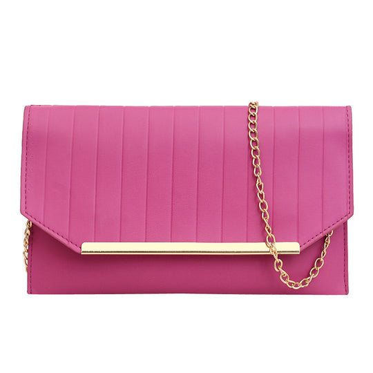 Damen elegante Clutch mit strukturiertem Design und goldenen Akzenten Nord Taschen