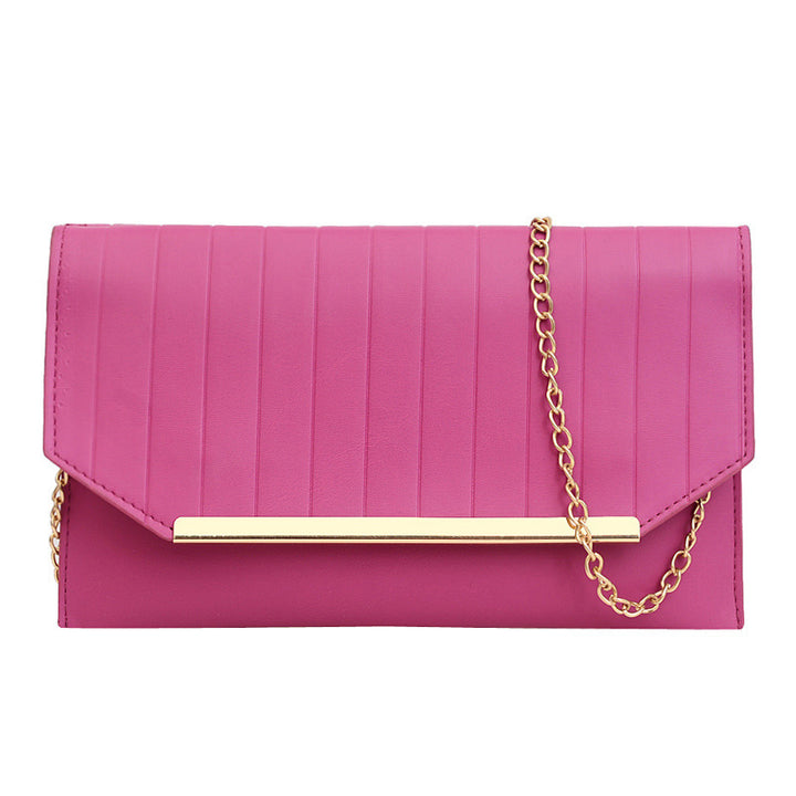 Damen elegante Clutch mit strukturiertem Design und goldenen Akzenten Nord Taschen