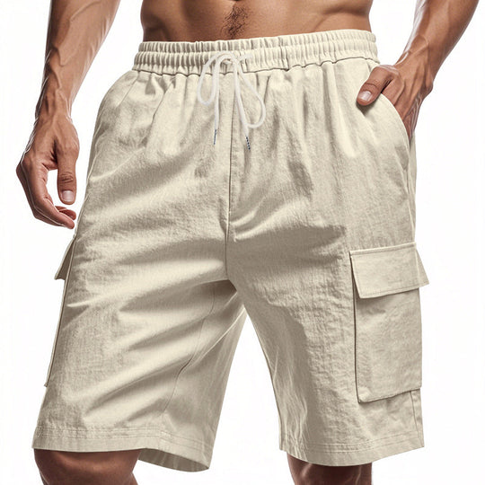 Herren Cargo-Shorts mit mehreren praktischen Taschen und elastischem Bund