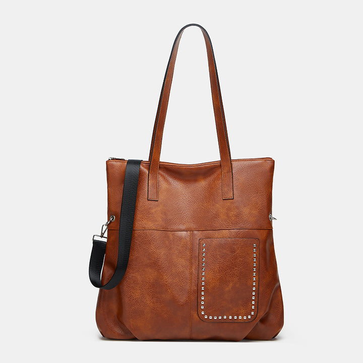 Damen Tragetasche mit eleganter Struktur und praktischem Außenfach Nord Taschen