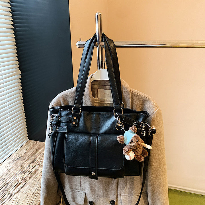 Damen Henkeltasche aus hochwertigem Kunstleder mit praktischen Fächern Nord Taschen