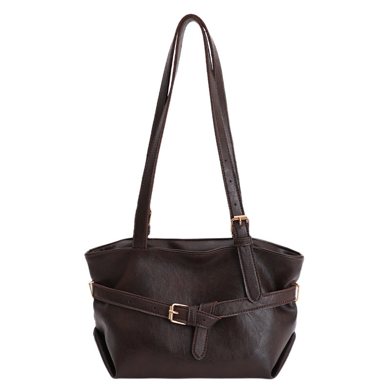 Damen Handtasche mit hochwertigem Kunstleder und elegantem Gurtverschluss Nord Taschen