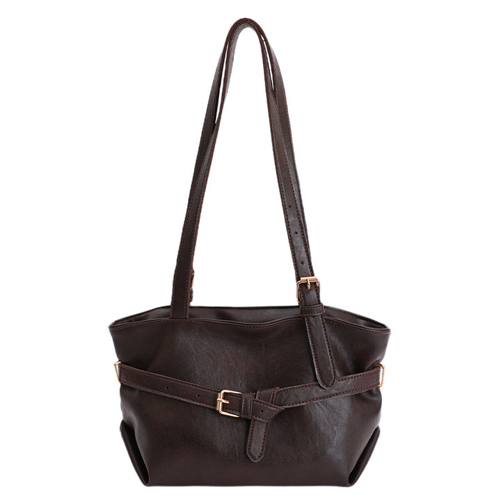 Damen Handtasche mit hochwertigem Kunstleder und elegantem Gurtverschluss Nord Taschen