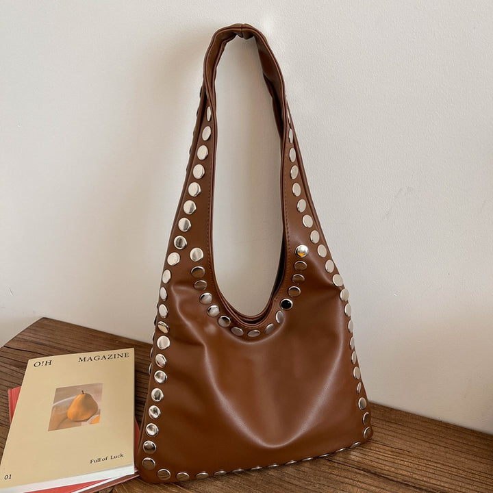 Damen Umhängetasche mit modischem Metallnieten-Design Nord Taschen
