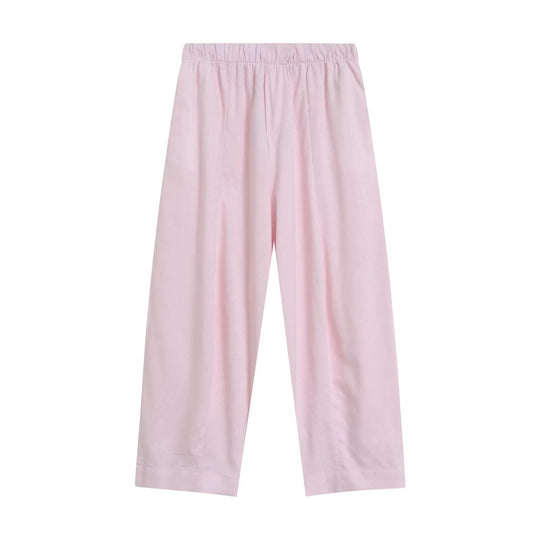 Damen Weite Culotte-Hose mit elastischem Bund und geradem Saum Nord Taschen