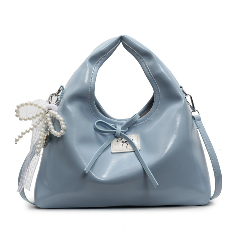 Damen modische Handtasche mit einzigartigem Perlenanhänger Nord Taschen