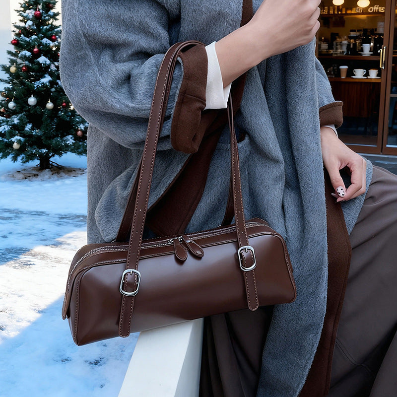 Damentasche mit eleganten Querstreifen und hochwertigem Kunstleder Nord Taschen
