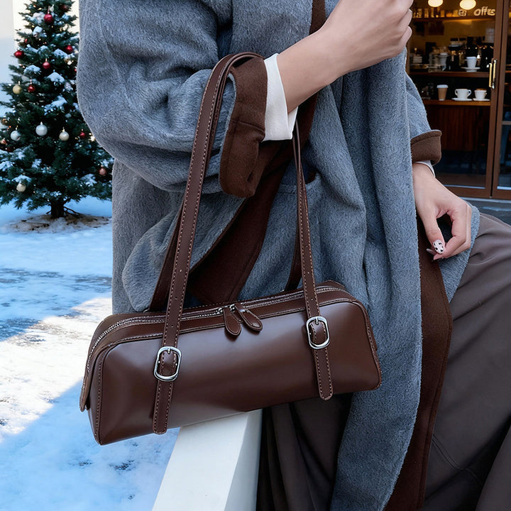 Damentasche mit eleganten Querstreifen und hochwertigem Kunstleder Nord Taschen