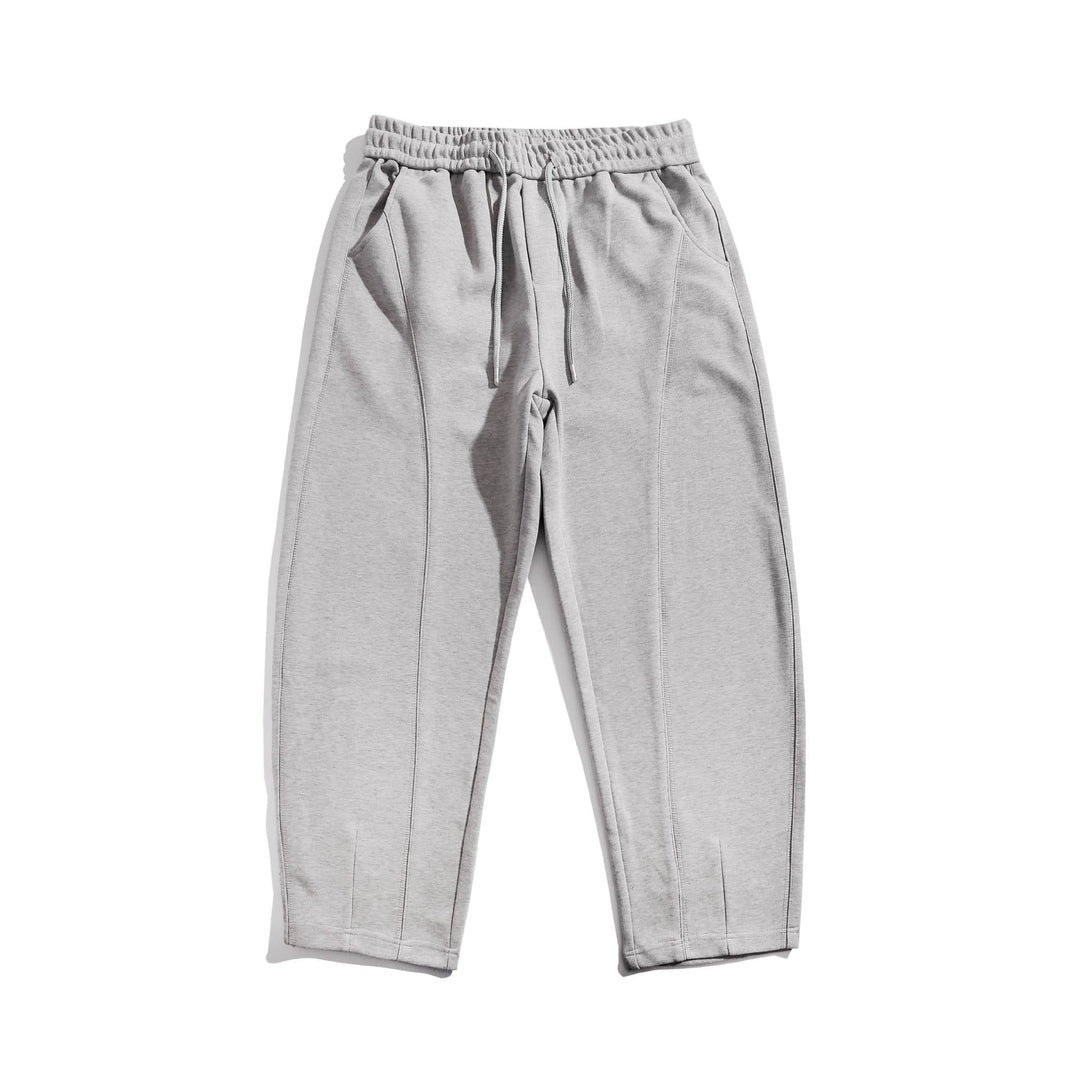 Damen Cropped-Joggerhose mit Ziernähten, hohem Elastikbund und Eingrifftaschen Nord Taschen