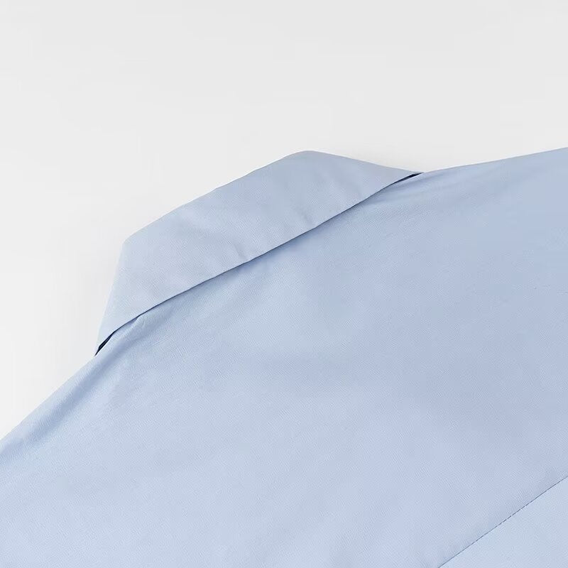 Damen Rüschen-Hemdbluse mit Kentkragen und lockerer Passform Nord Taschen