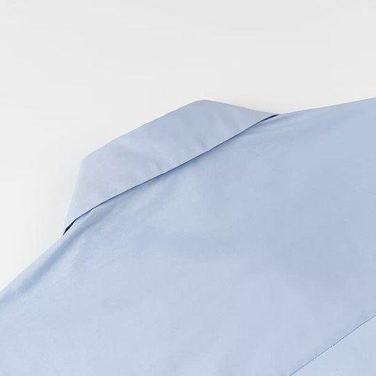 Damen Rüschen-Hemdbluse mit Kentkragen und lockerer Passform Nord Taschen