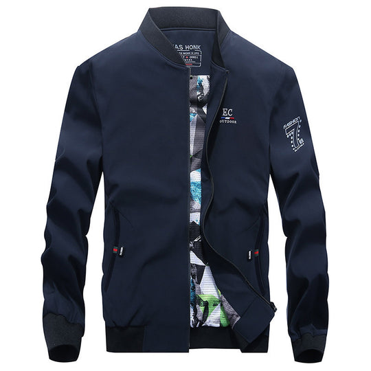 Herren leichter Softshell-Bomber mit gemustertem Mesh-Futter und windabweisendem Außenmaterial Nord Taschen