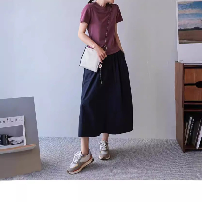 Damen Elegante und lässige Maxiskirt Nord Taschen