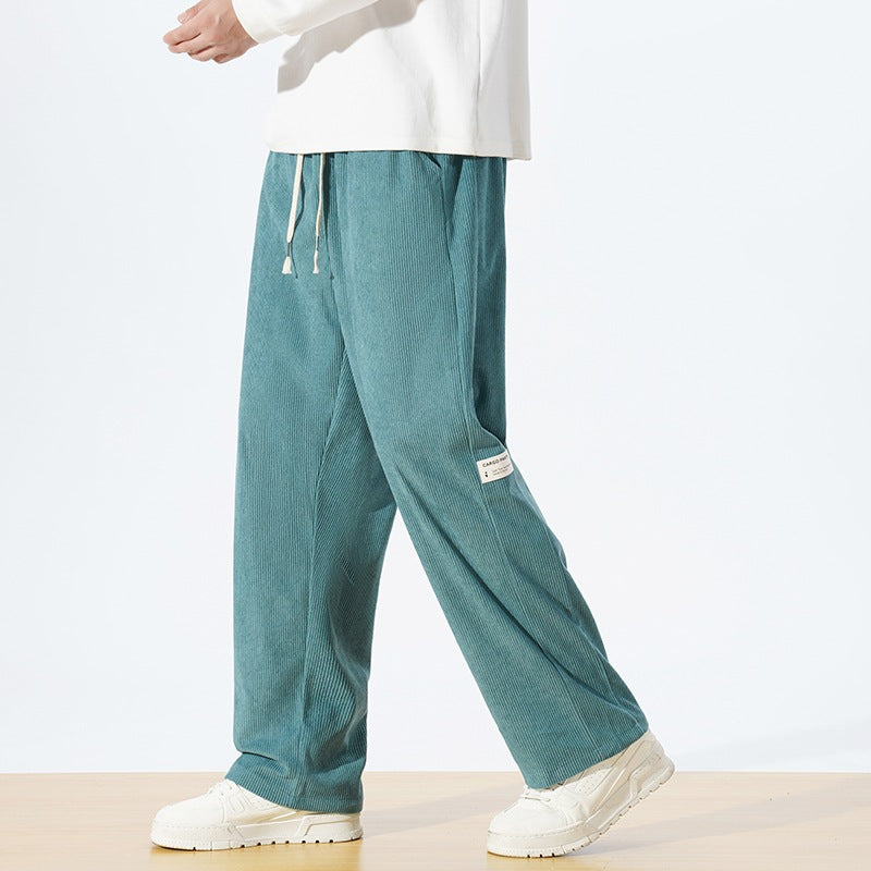 Herren Weite Cordhose im Relaxed‑Fit mit Tunnelzugbund & geradem Bein Nord Taschen