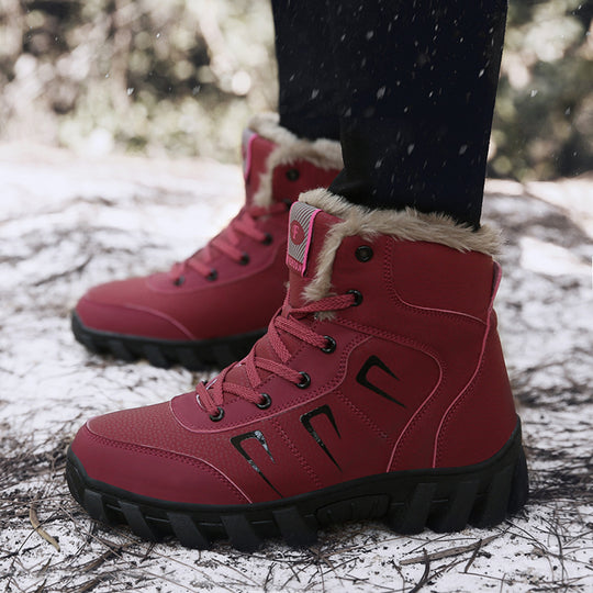 Damen Gefütterte Winter‑Ankle‑Boots mit Teddyfutter und griffiger Offroad‑Sohle Nord Taschen