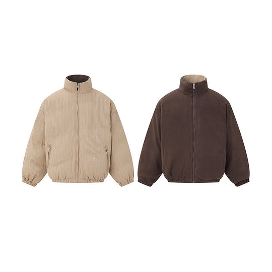 Unisex Wendbare Boxy-Jacke mit gesteppter Außen- und Fleece-Innenseite Nord Taschen