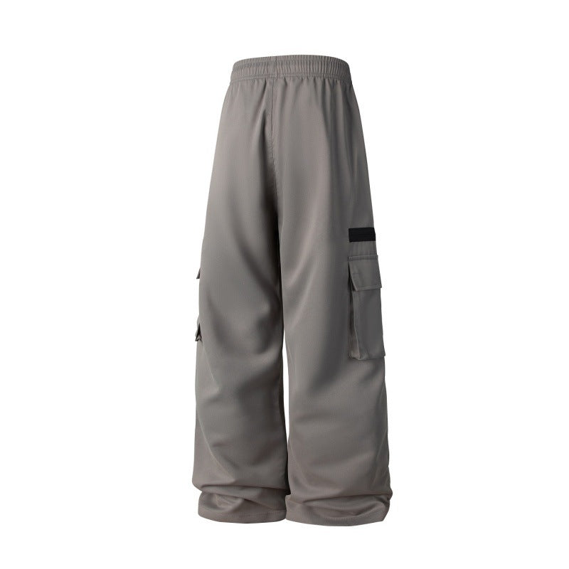 Herren Weite Cargo-Hose im Oversize-Schnitt mit elastischem Tunnelzugbund und Multifachtaschen Nord Taschen