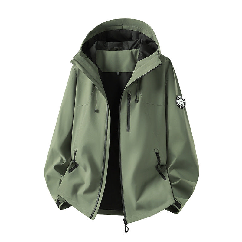 Herren Wasserdichte Softshell-Jacke mit Kapuze und atmungsaktiver Membran Nord Taschen