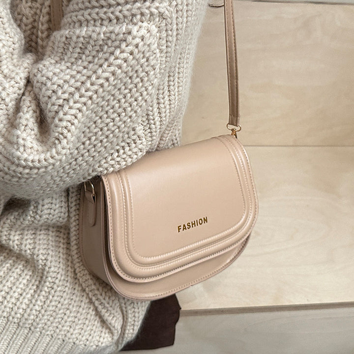 Damen Umhängetasche aus hochwertigem Kunstleder mit elegantem Klappenverschluss Nord Taschen