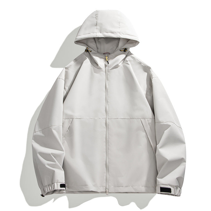 Herren Leichte Urban-Softshell Kapuzenjacke mit minimalistischer Nahtführung und verdecktem Reißverschluss Nord Taschen