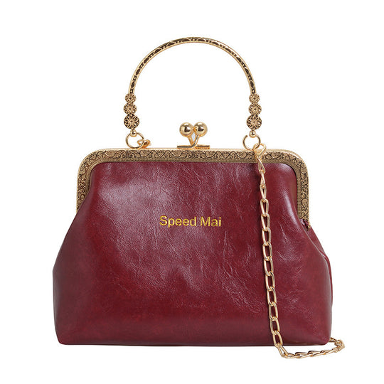 Damen Vintage-Handtasche mit elegantem Kettenriemen Nord Taschen