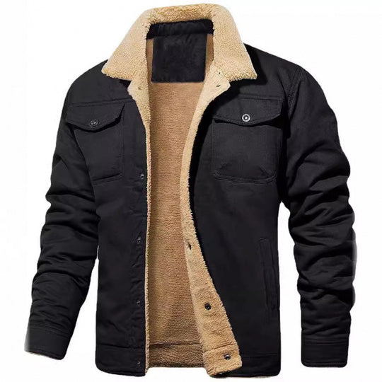Elegante Cord Herrenjacke