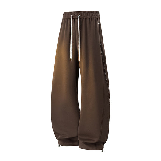 Herren Oversize-Baggy-Jogginghose mit Tunnelzug, seitlicher Druckknopfleiste & verstellbaren Beinabschlüssen Nord Taschen