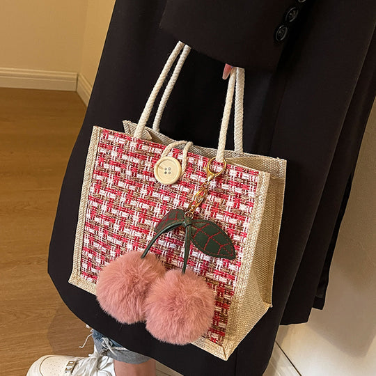 Damen Tragetasche mit elegantem gewebtem Design Nord Taschen