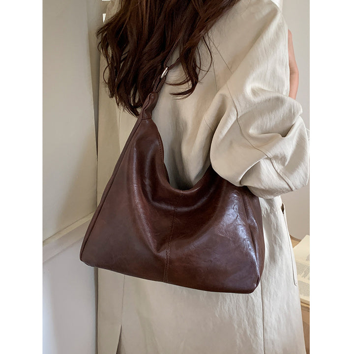 Damen elegante Hobo-Tasche aus hochwertigem Leder Nord Taschen