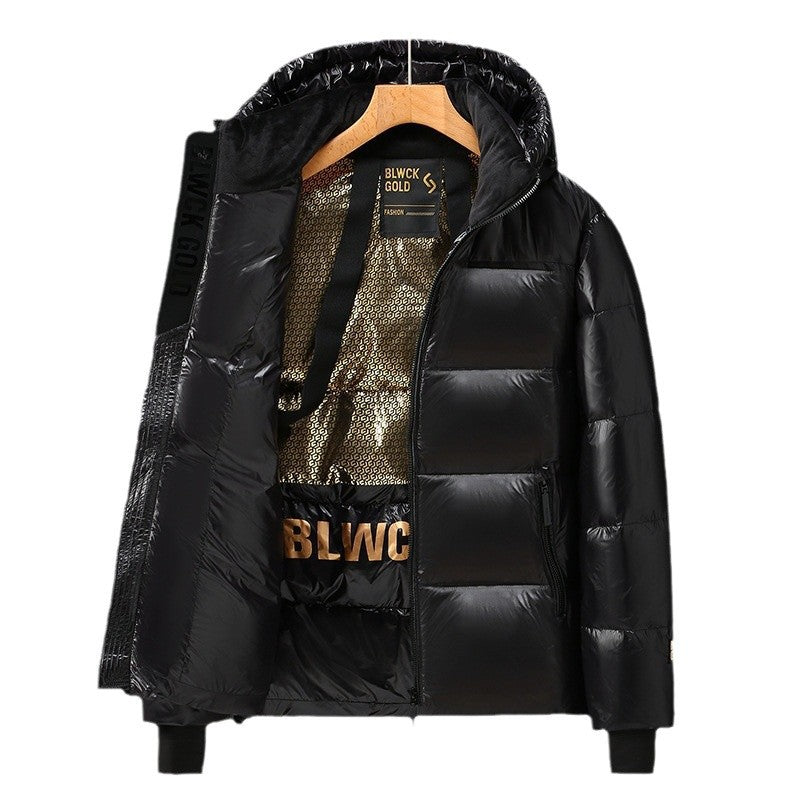 Unisex Glänzender Steppparka mit metallic‑Innenfutter und Tragegurten Nord Taschen