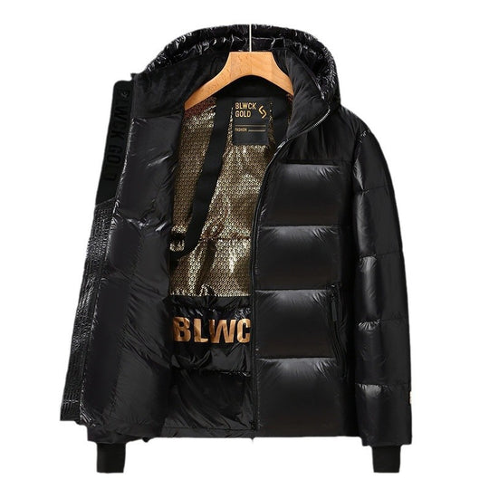 Unisex Glänzender Steppparka mit metallic‑Innenfutter und Tragegurten Nord Taschen