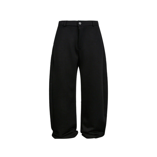 Damen Weite Cropped-Sweathose mit Gürtelschlaufen, Bundfalten und ballonförmigem Saum Nord Taschen