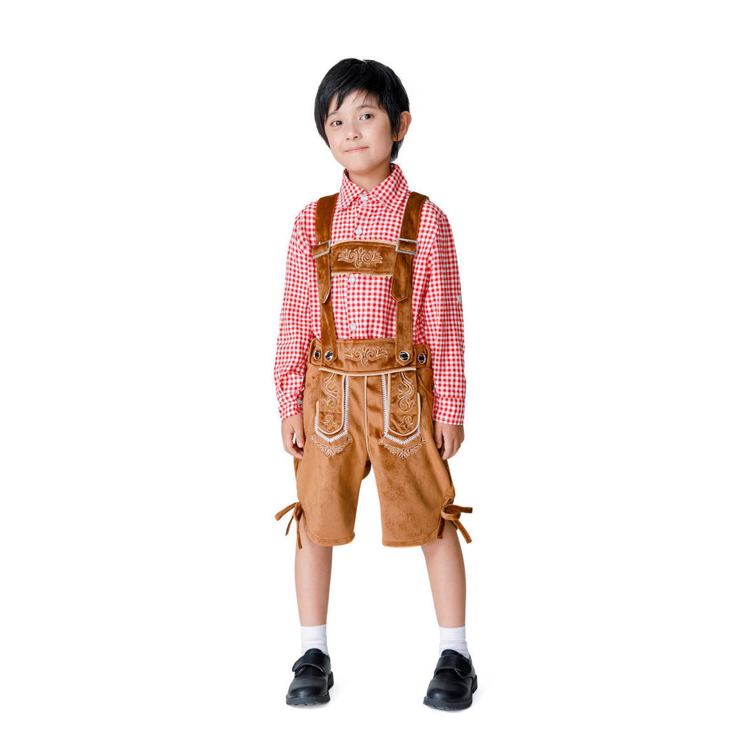 Jungen Trachten-Shorts mit eleganten Stickereien Nord Taschen