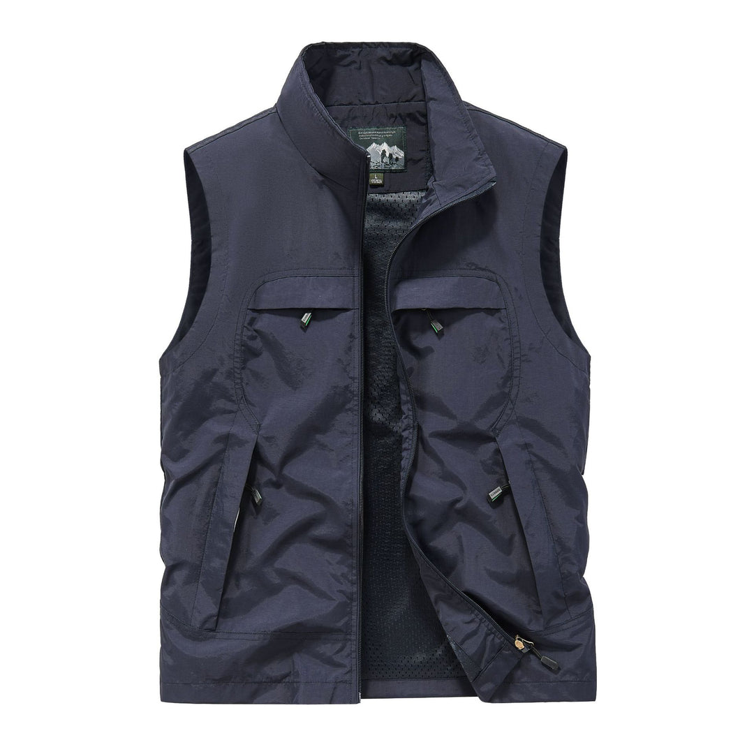 Herren Atmungsaktive Photografen-Utility‑Weste mit Mesh‑Innenfutter und Mehrfach‑Taschen Nord Taschen