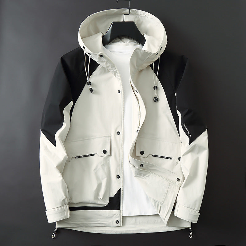 Herren Technische Softshell-Parka mit Kapuze, wasserabweisend und funktionalen Utility-Taschen Nord Taschen