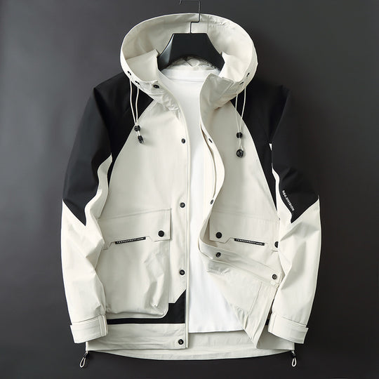 Herren Technische Softshell-Parka mit Kapuze, wasserabweisend und funktionalen Utility-Taschen Nord Taschen