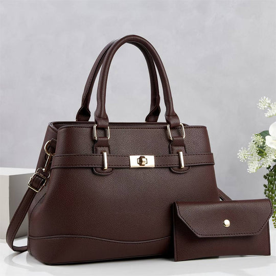 Damen stilvolle Handtasche mit abnehmbarem Portemonnaie Nord Taschen