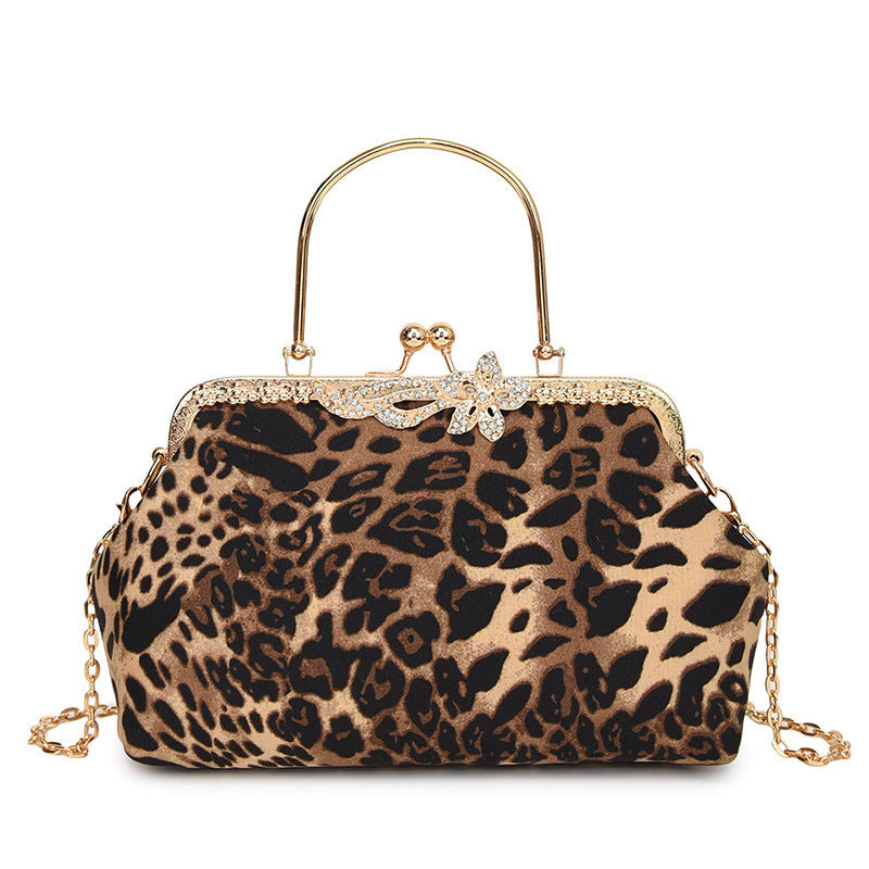 Damen glamouröse Handtasche im Leopardenmuster Nord Taschen