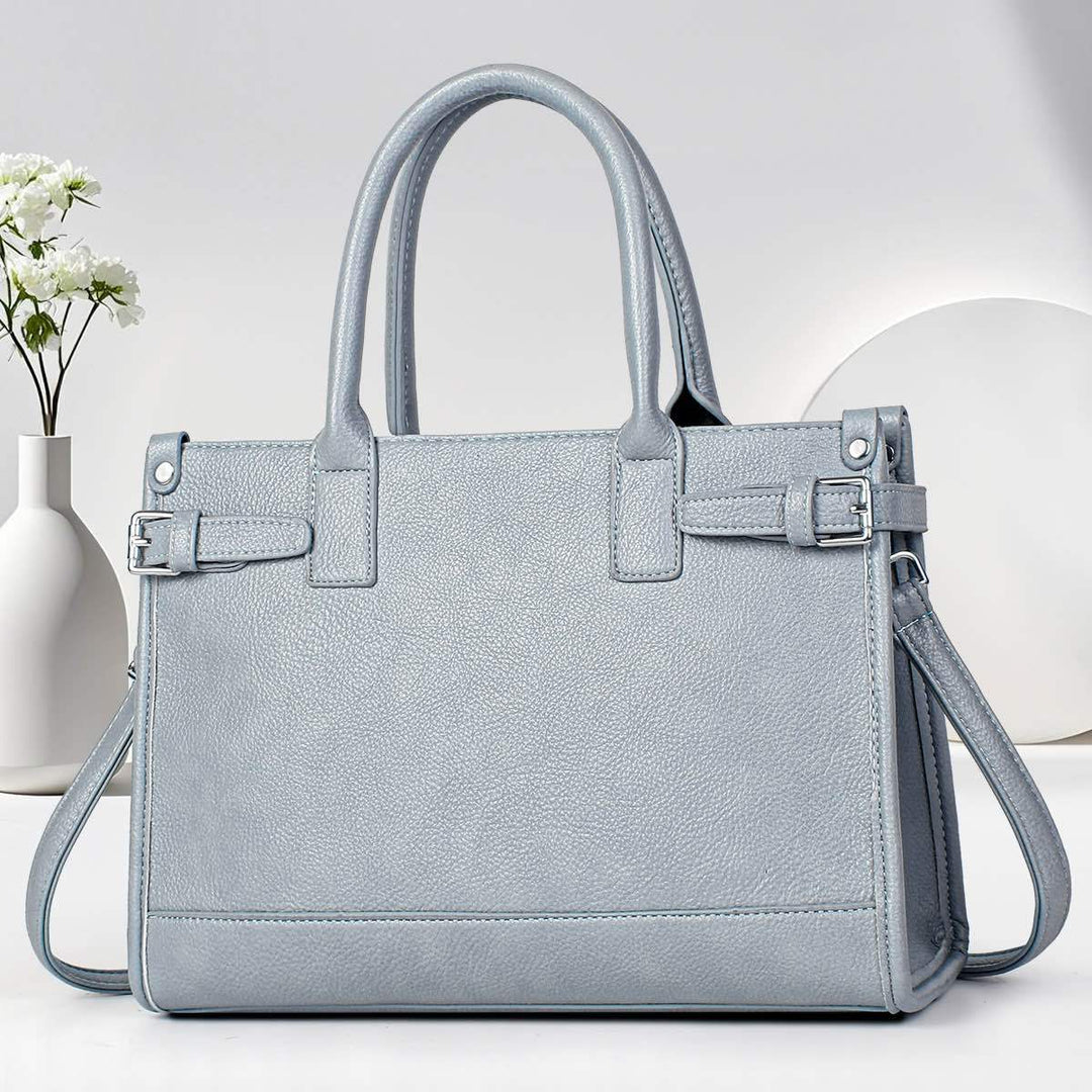 Damen Handtasche mit feiner teksturierter Oberfläche und abnehmbarem Schulterriemen Nord Taschen