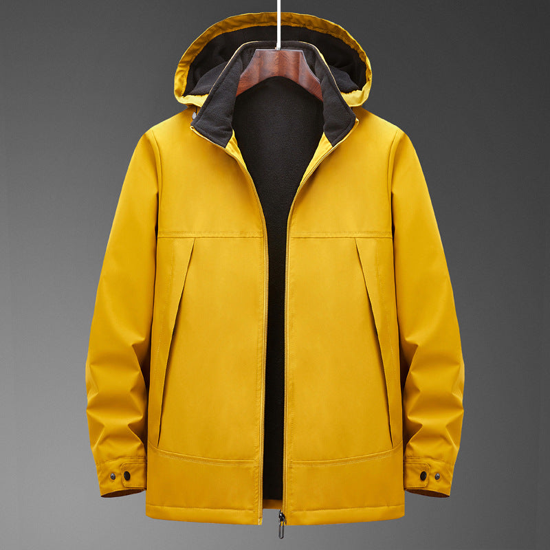 Herren Wasserabweisende Multitaschen-Jacke mit Kapuze und Fleece-Innenfutter Nord Taschen