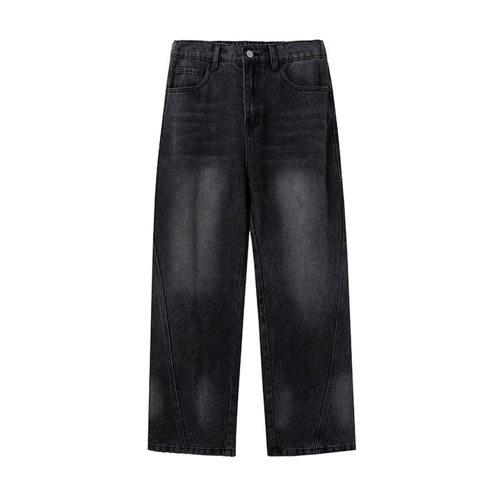 Split-Design-Jeans für Herren in Used-Optik